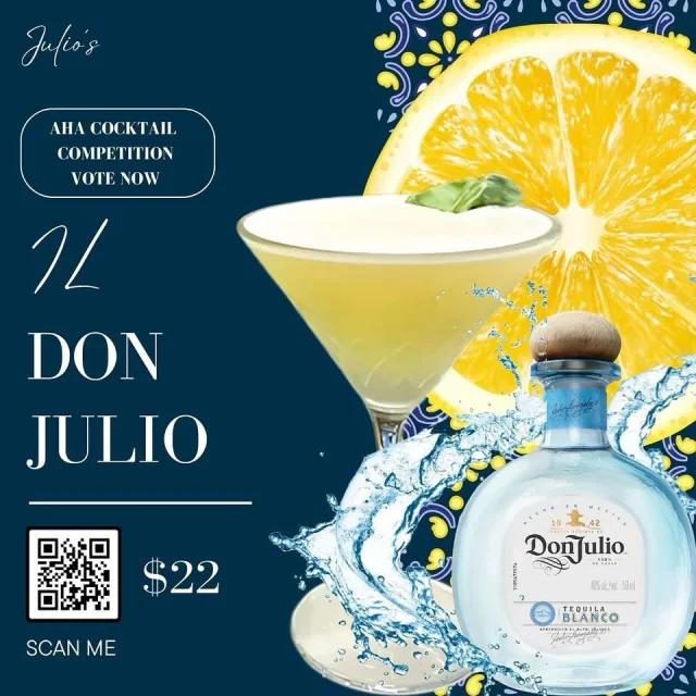 Raise your glass and cast your vote! 🍸

The Australian Hotels Association and Don Julio Tequila are shaking things up with the 2025 WA’s Best Cocktail Competition—and we’re bringing the heat.

Our cocktail,  Il Don Julio, is crisp, clean, and bold—a citrus-powered knockout that hits with just the right amount of zing. 🍋⚡

If your drink doesn’t make you say “damn” after the first sip, you’re voting for the wrong one.

Head into Julio’s and try IL DON JULIO.....we’re making a cocktail you can’t refuse!

Vote now 👉 https://www.ahawa.asn.au/events/2025-was-best-cocktail-competition/

#juliositalian #australianhotelassociation #donjulio #cocktails #competition #WABestCocktail #holidayinnwestperth #IHG #italian