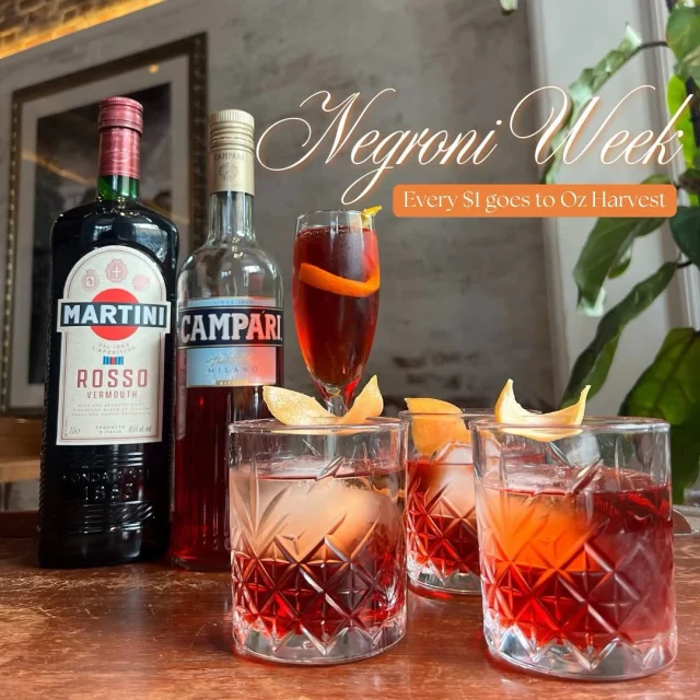 Negroni Week is here! 🍹

From 22–28 September,  join us at Julio’s Italian and sip your way through four Negroni-style cocktails:

🍊 Classic Negroni
🍊 Negroni Sbagliato
🍊 Americano
🍊 Boulevardier

All cocktails $18 each, and $1 from every drink goes to @ozharvest_wa — so you can toast for a good cause! ✨

Raise a glass, make an impact and celebrate Negroni Week with us.

#JuliosItalian #NegroniWeek #PerthBars #CocktailLovers #OzHarvest