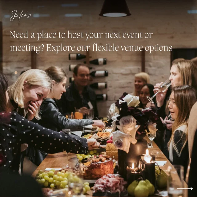 Looking for the perfect space to host your next event? 🎉

Step into Julio’s Italian, a venue steeped in history since 1902, where timeless memories have been made for generations. Let its storied walls be the backdrop for your next intimate gathering, and create moments that become part of its legacy. ✨

📅 Secure your date today and let us take care of the rest! [link in bio]

#JuliosItalian #PerthEvents #perthvenues