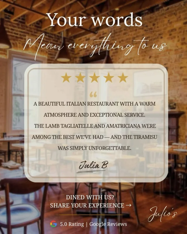 The words you leave behind stay with us ✨

They push us to refine, to improve,
and remind us why we do this — every single day 🤍

#westperth #perthfoodies #perthrestaurant #italianrestaurants